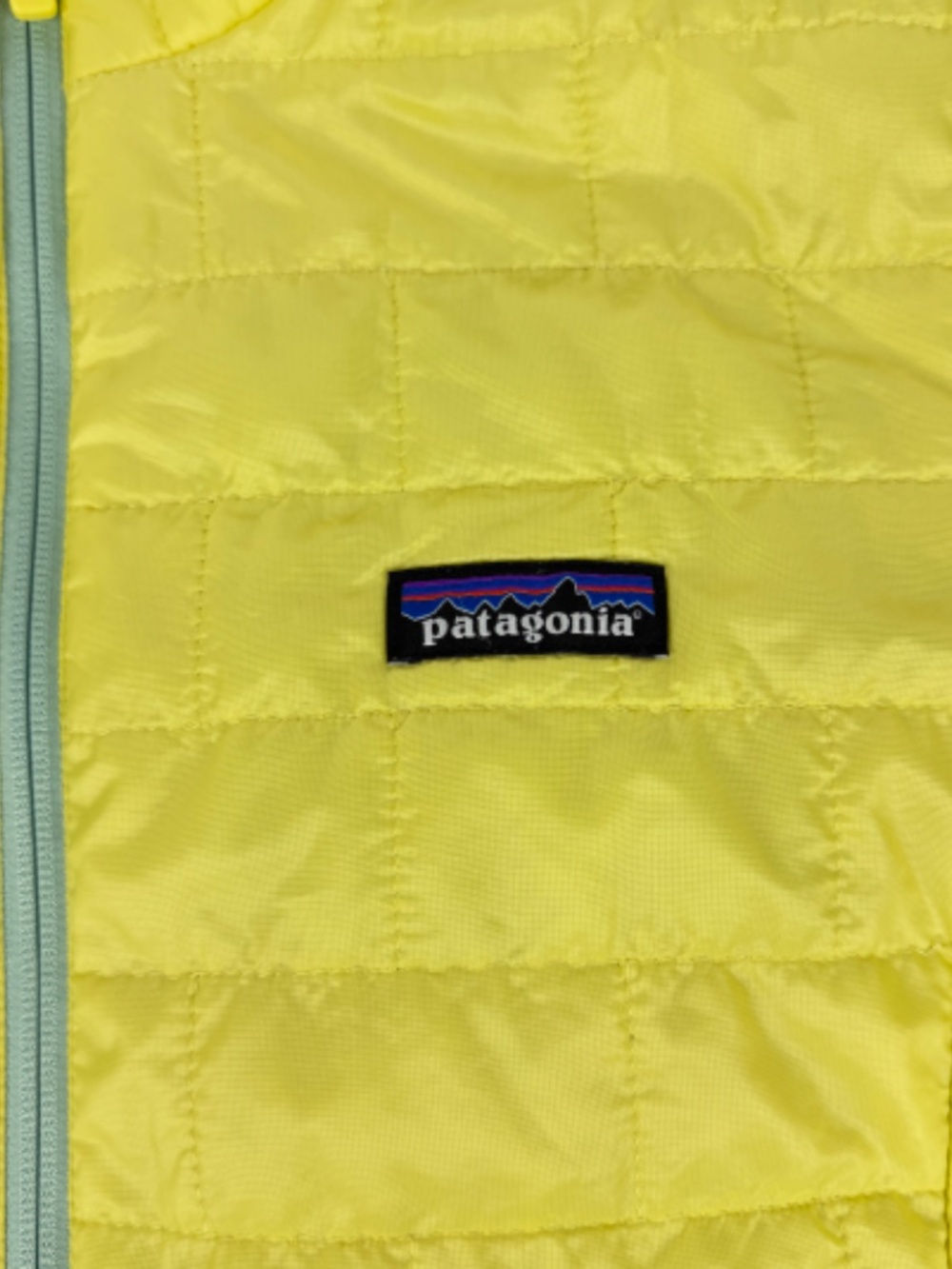 Patagonia Nano Puff Jacket Womens Yellow PrimaLoft Insulated Coat Size L - Picture 3 of 8